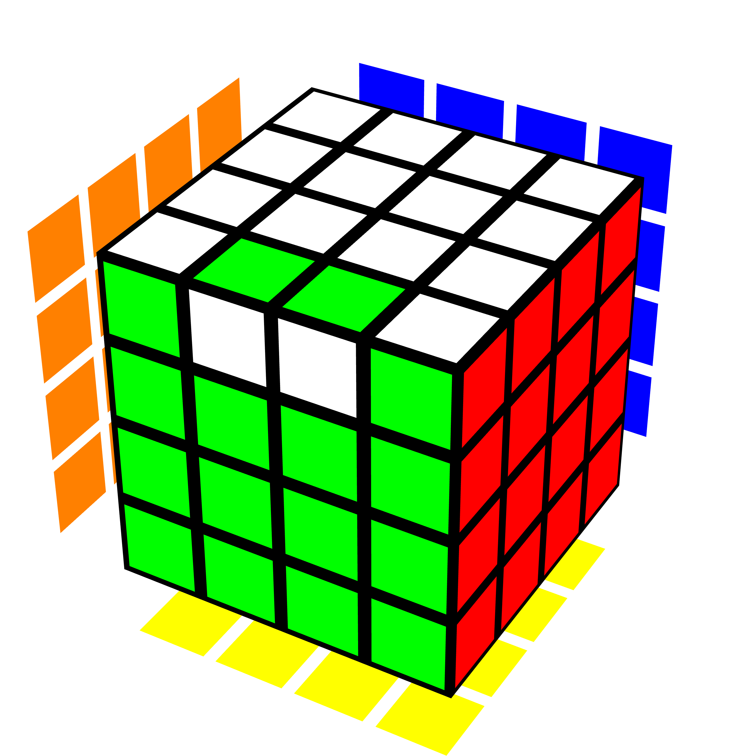 OLL parity on a 4x4x4